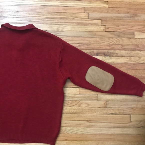 Tricots St Raphael - Red Merino Wool Sweater - Picture 12 of 12